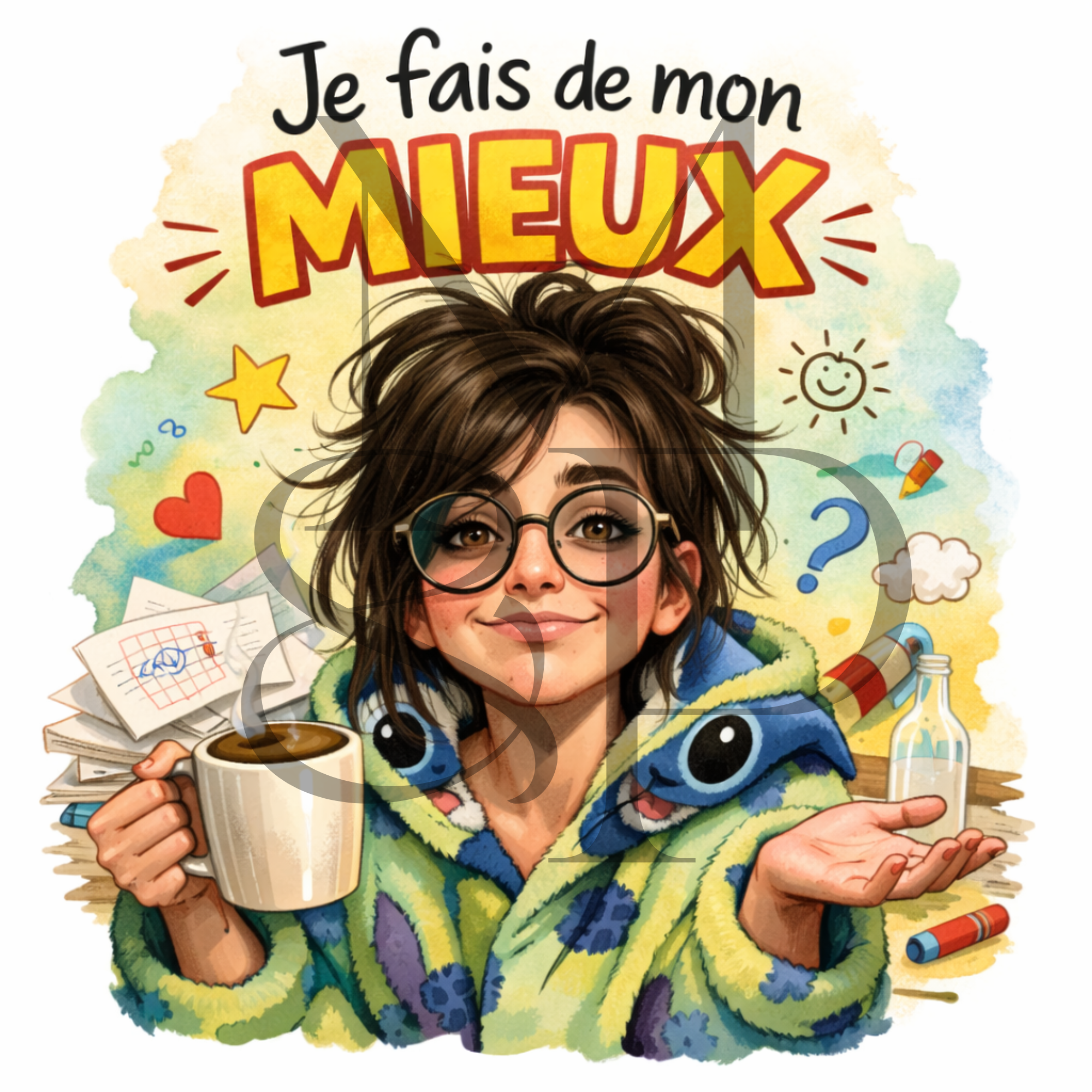 "Je fais de mon mieux" - Les P'tits illustrés carrés