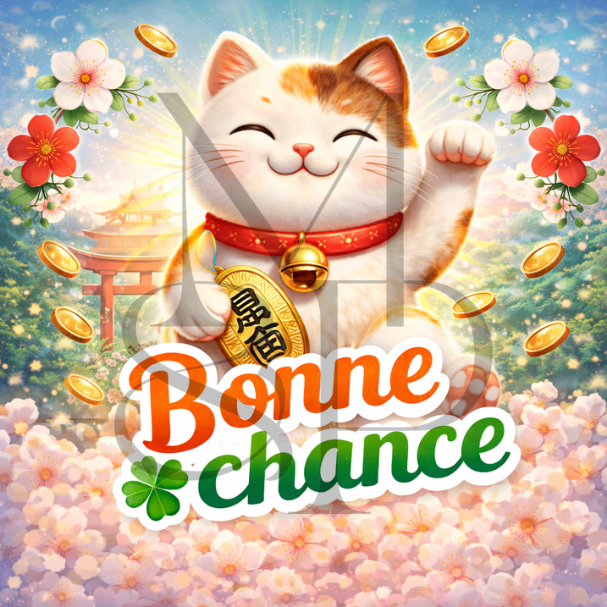 "Bonne chance"  - Les P'tits illustrés carrés