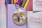 Porte-clés miroir personnalisés 58 mm
