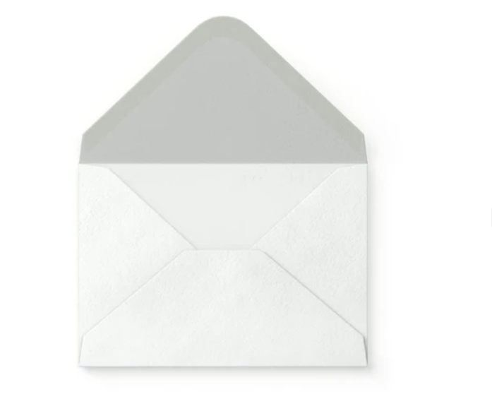 Enveloppe claire martelée