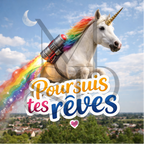 "Poursuis tes rêves"  - Les P'tits illustrés carrés