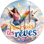 "Poursuis tes rêves" - Les P'tits illustrés ronds