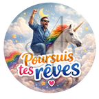 "Poursuis tes rêves" - Les P'tits illustrés ronds