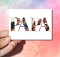 Magnet plat personnalisable "Papa"