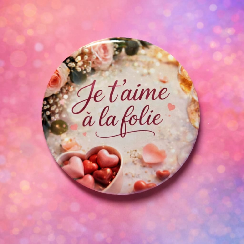 "Je t'aime à la folie" - Les P'tits illustrés ronds