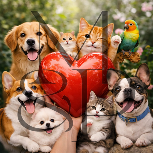 "Pattes d'amour" - Les P'tits illustrés carrés