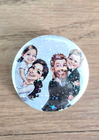 Badge pailleté