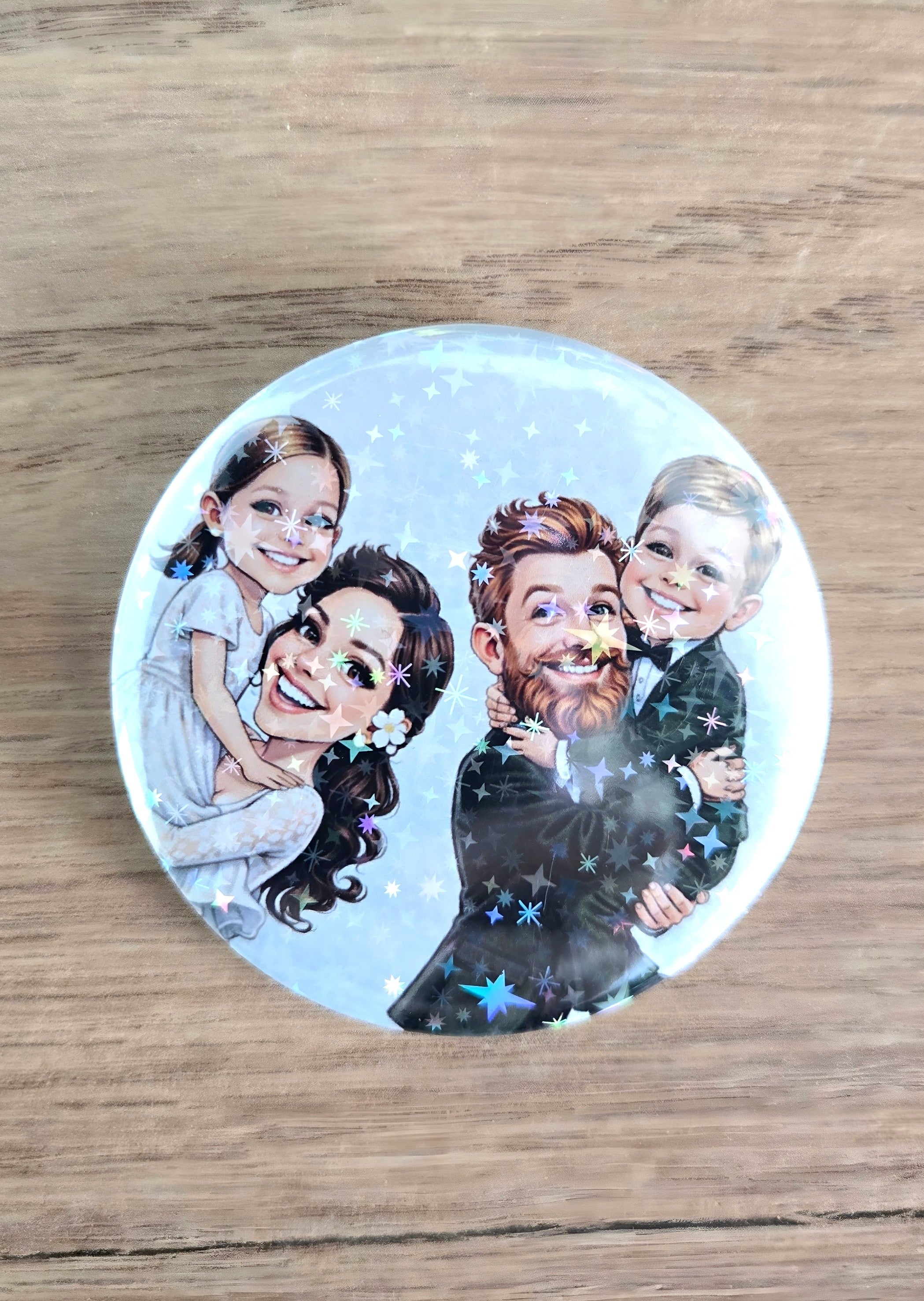 Badge pailleté