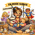 "En mode survie" - Les P'tits illustrés carrés