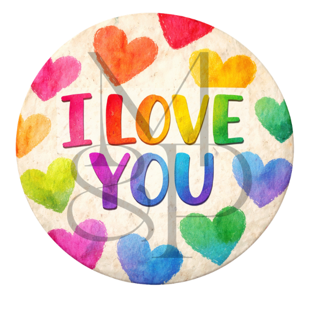 "I love You" - Les P'tits illustrés ronds