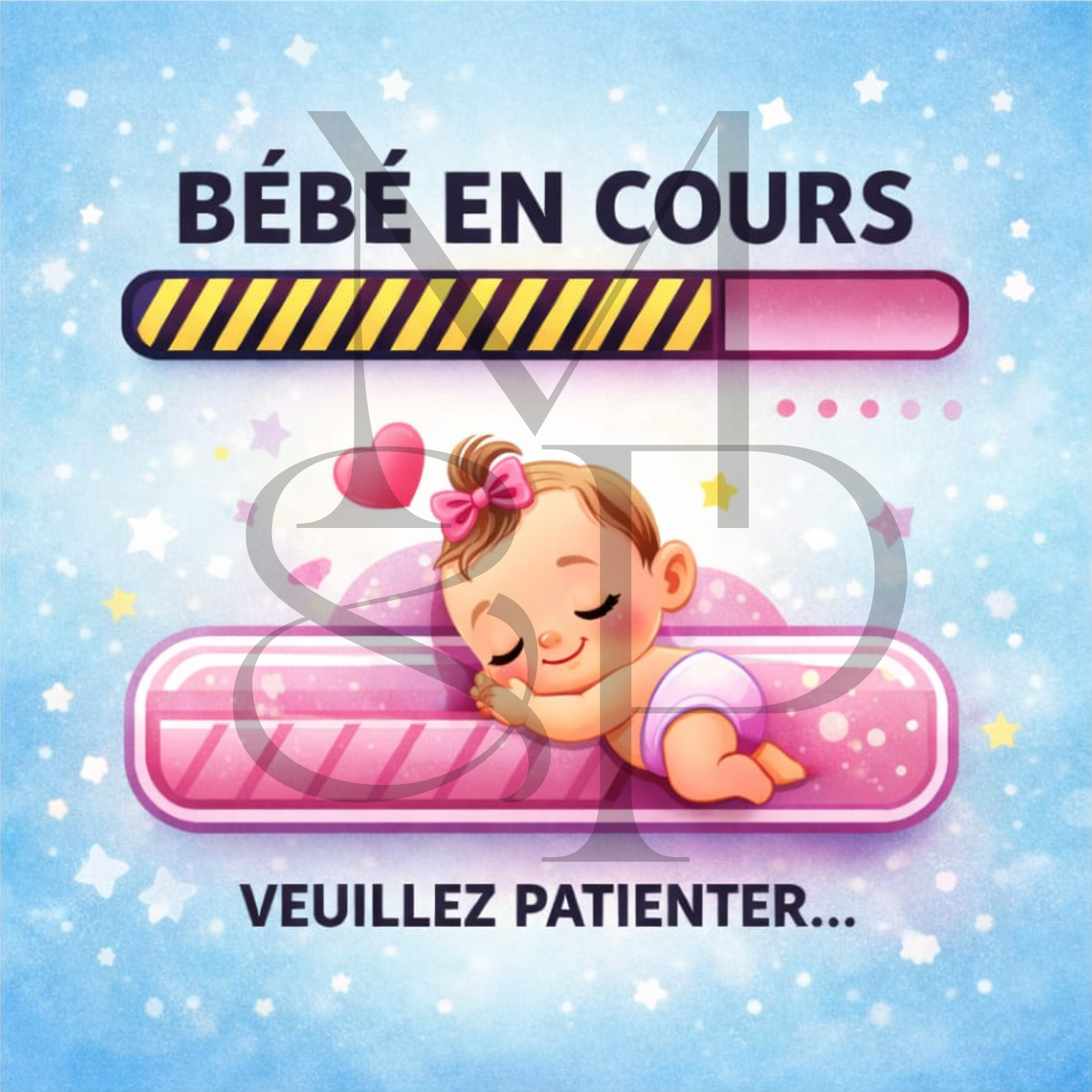 "Bébé en cours" - Les P'tits illustrés carrés