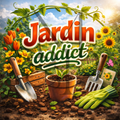 "Jardin addict" - Les P'tits illustrés carrés