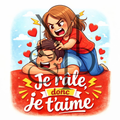 "Je râle donc je t'aime" - Les P'tits illustrés carrés