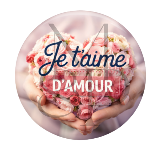 "Je t'aime d'amour" - Les P'tits illustrés ronds