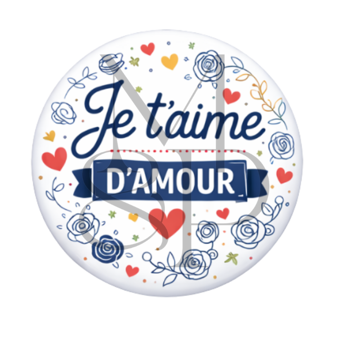 "Je t'aime d'amour" - Les P'tits illustrés ronds