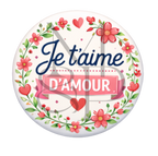 "Je t'aime d'amour" - Les P'tits illustrés ronds