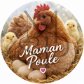 "Maman Poule" - Les P'tits illustrés ronds