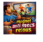 "Magnet anti mecs relous" - Les P'tits illustrés carrés