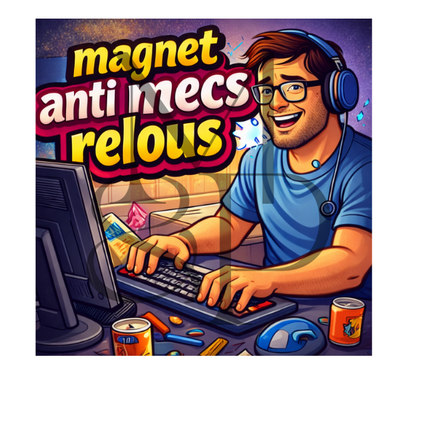 "Magnet anti mecs relous" - Les P'tits illustrés carrés