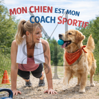"Mon chien est mon coach sportif" - Les P'tits illustrés carrés