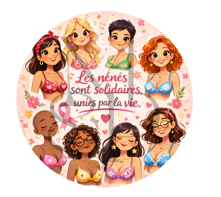 "Unis contre le cancer"🎗️ - Les P'tits illustrés ronds