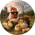 "Papa Poule" - Les P'tits illustrés ronds