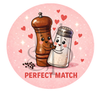 "Perfect match" - Les P'tits illustrés ronds