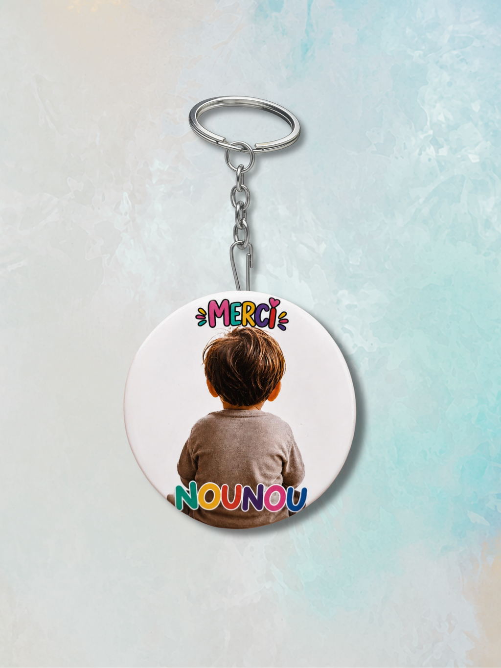 Porte-clé décapsuleur personnalisable "Merci"