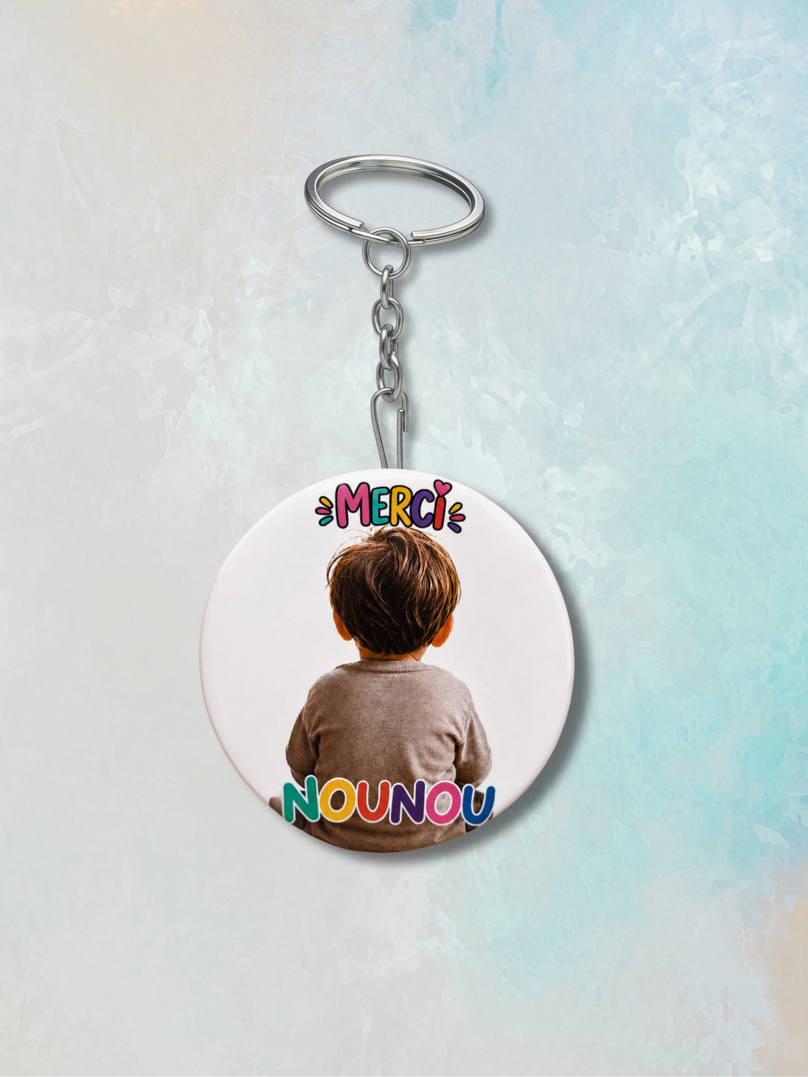 Porte-clé décapsuleur personnalisable "Merci"
