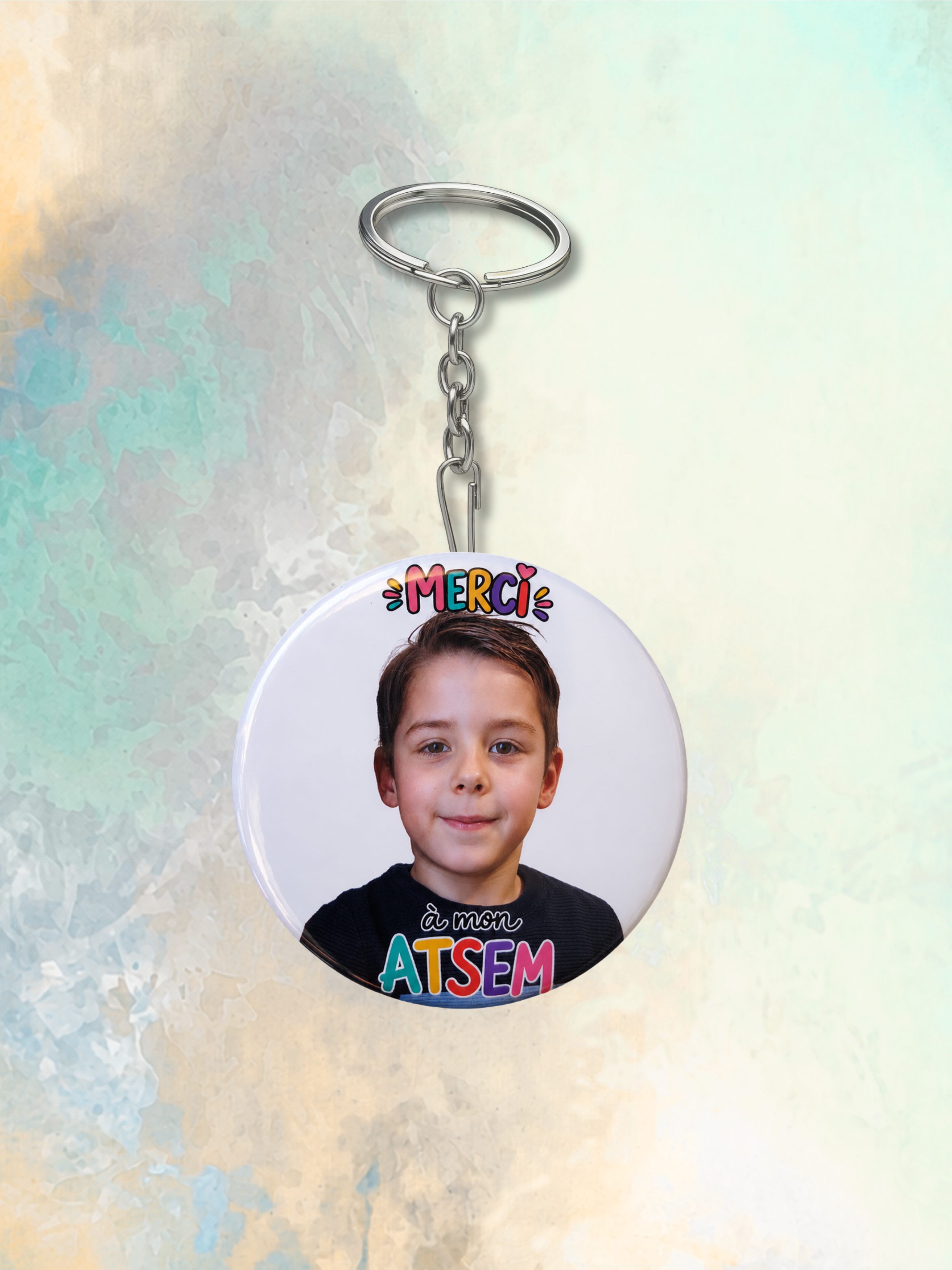 Porte-clé décapsuleur personnalisable "Merci"