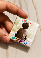 Magnet carré personnalisable "Merci"