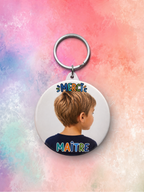 Porte-clé miroir personnalisable "Merci"