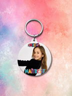 Porte-clé miroir personnalisable "Merci"