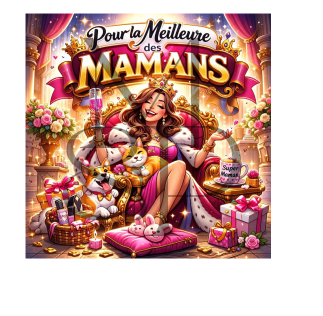 "Pour la meilleure des mamans" - Les P'tits illustrés carrés