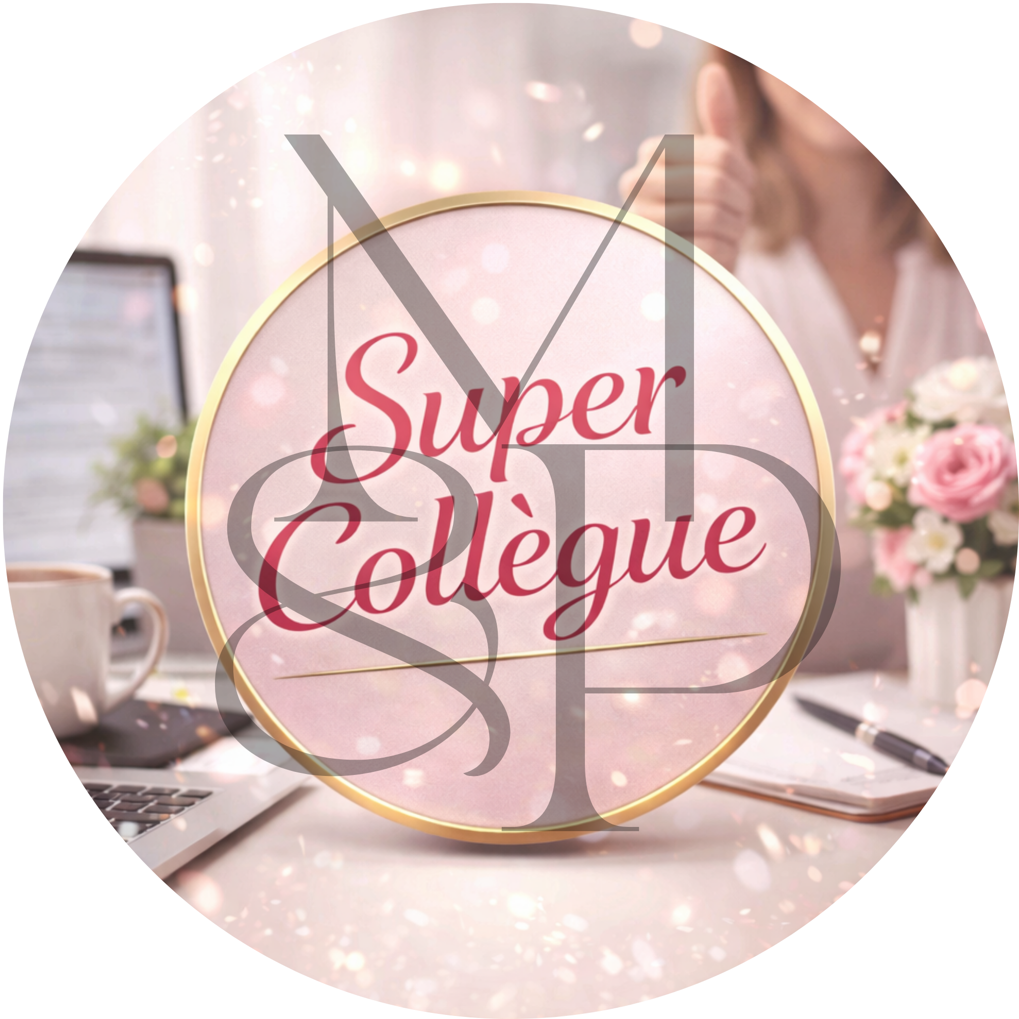 "Super collègue" - Les P'tits illustrés ronds