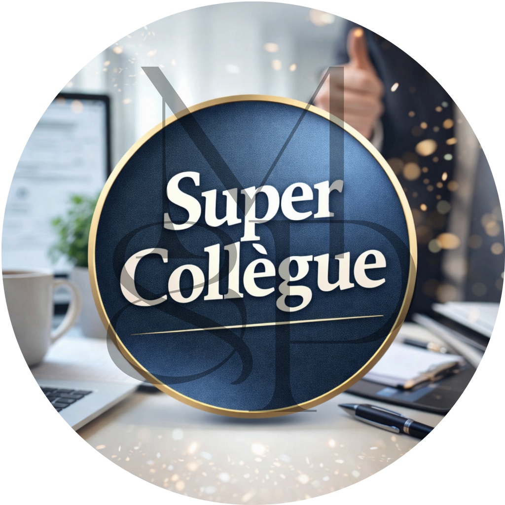 "Super collègue" - Les P'tits illustrés ronds