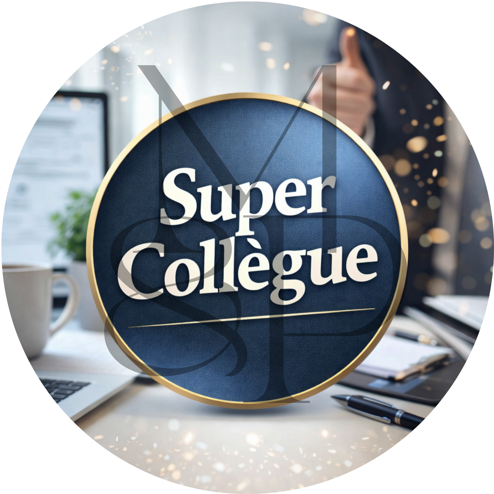 "Super collègue" - Les P'tits illustrés ronds
