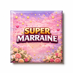 "Super marraine" - Les P'tits illustrés carrés