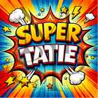 "Super tatie" - Les P'tits illustrés carrés