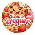 "Tu es à croquer" - Les P'tits illustrés ronds