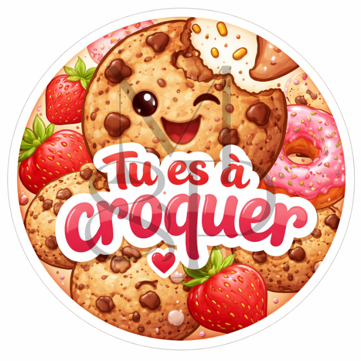 "Tu es à croquer" - Les P'tits illustrés ronds